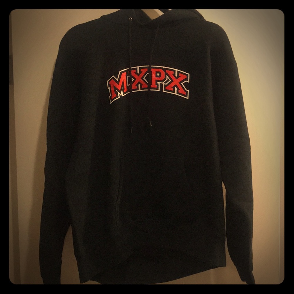 Men’s XL Used MxPx black hoodie sweatshirt.